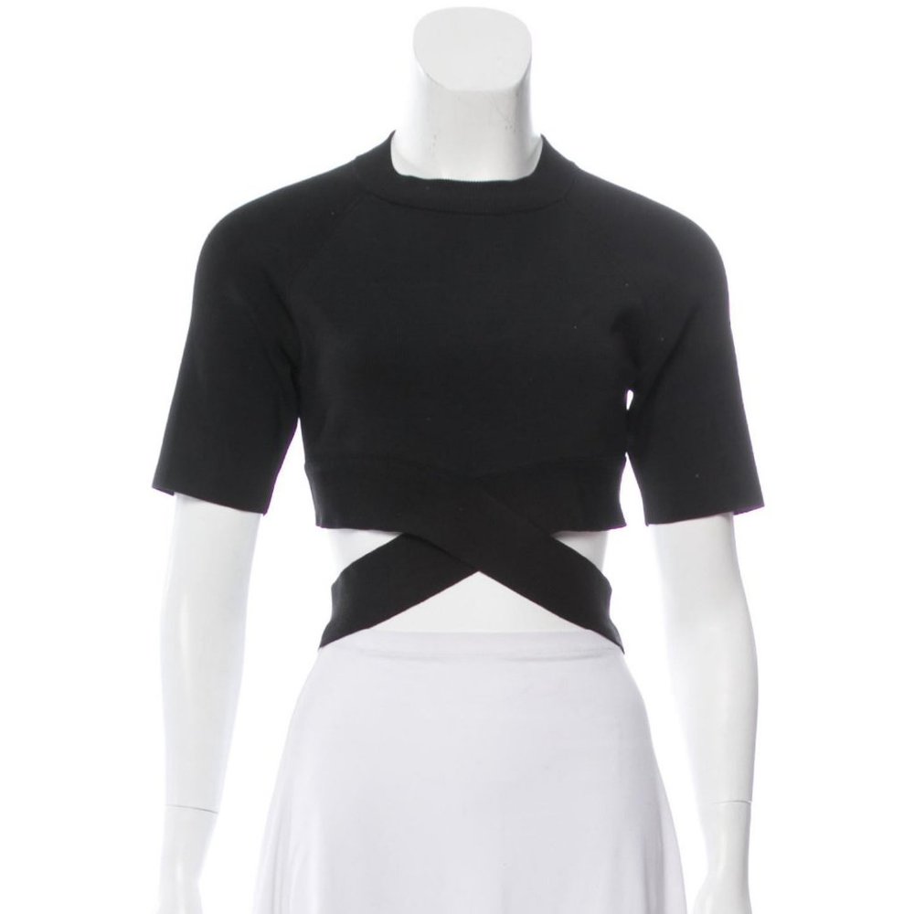 REDUCED T by Alexander Wang Crop Top Black L